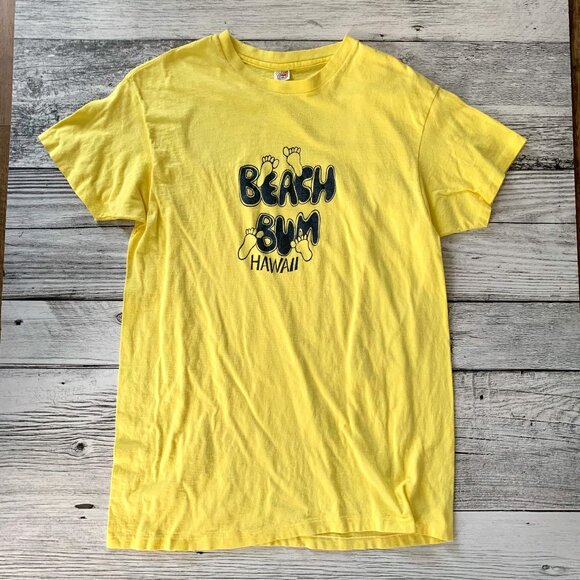 Vintage Other - Vintage 70s 80s Shirt Beach Bum Hawaii Graphic Single Stitch Tee